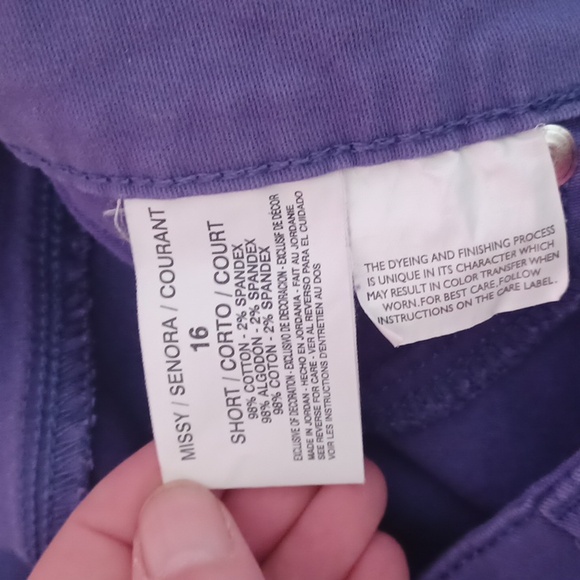 Gloria Vanderbilt Purple Sadie Slim High Rise Jeans, Stretch 16 - Picture 11 of 13